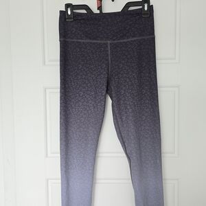 ZYIA Active Dark Purple Ombre Leopard Leggings